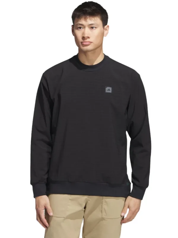 Men Adidas Jumpers< Adicross Wind.Rdy Crew Sweatshirt - Black