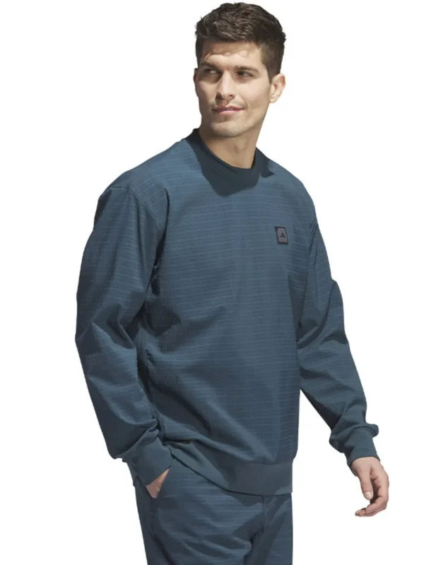 Men Adidas Jumpers< Adicross Wind.Rdy Crew Sweatshirt - Arctic Night