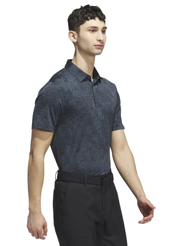 Men Adidas Shirts< Aerial Jacquard Polo Shirt - Arctic Night