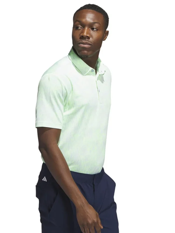 Men Adidas Shirts< Aerial Jacquard Polo Shirt - Lucid Lemon