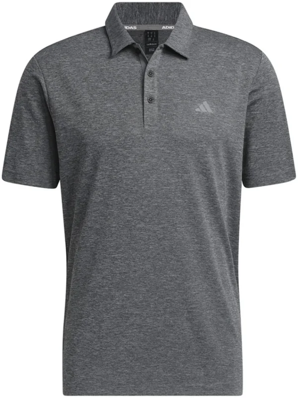 Men Adidas Shirts< Drive Heather Polo Shirt - Black