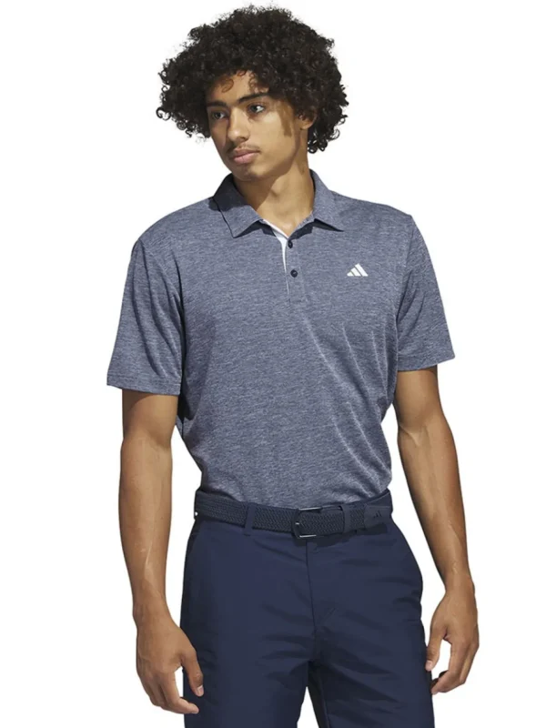 Men Adidas Shirts< Drive Heather Polo Shirt - Collegiate Navy