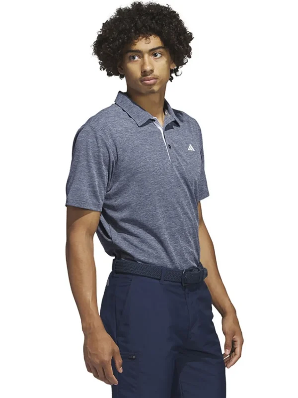 Men Adidas Shirts< Drive Heather Polo Shirt - Collegiate Navy