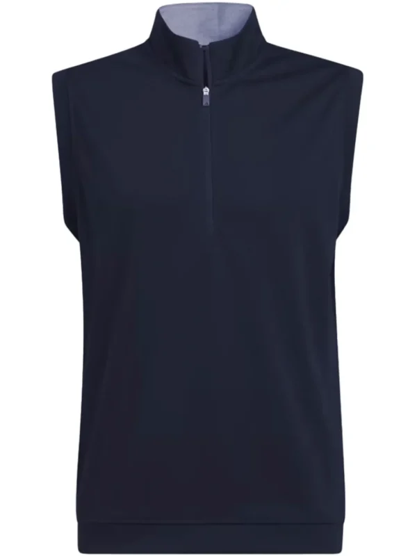 Men Adidas Vests< Elevated 1/4-Zip Pullover Vest - Collegiate Navy