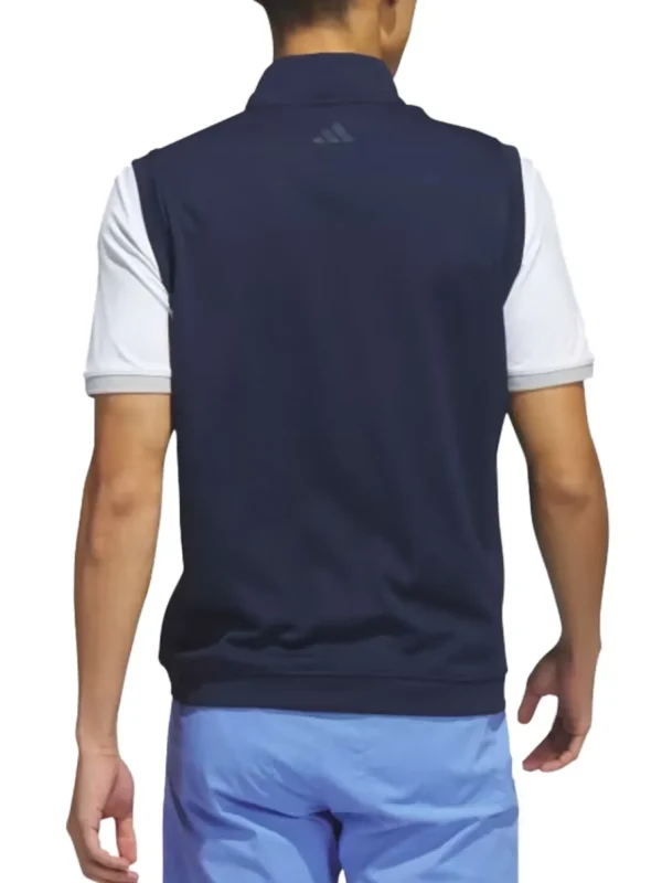 Men Adidas Vests< Elevated 1/4-Zip Pullover Vest - Collegiate Navy