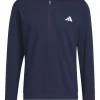 Men Adidas Jumpers< Elevated 1/4-Zip Sweatshirt - Collegiate Navy