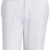 Men Adidas Shorts< Go-To 9-Inch Golf Shorts - White