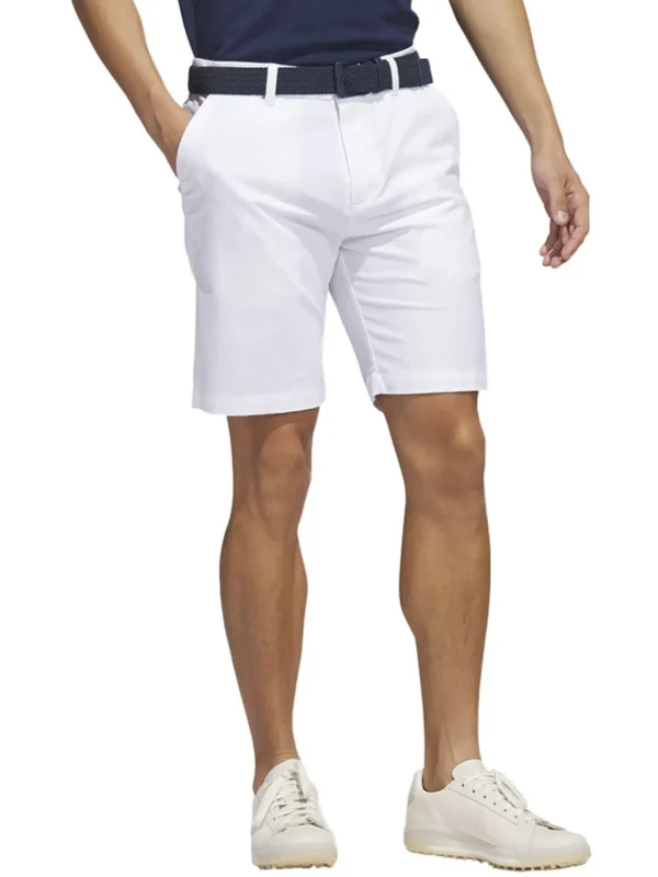 Men Adidas Shorts< Go-To 9-Inch Golf Shorts - White