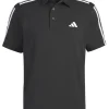 Men Adidas Shirts< Heat.Rdy 3-Stripe Short Sleeve Polo Shirt - Black