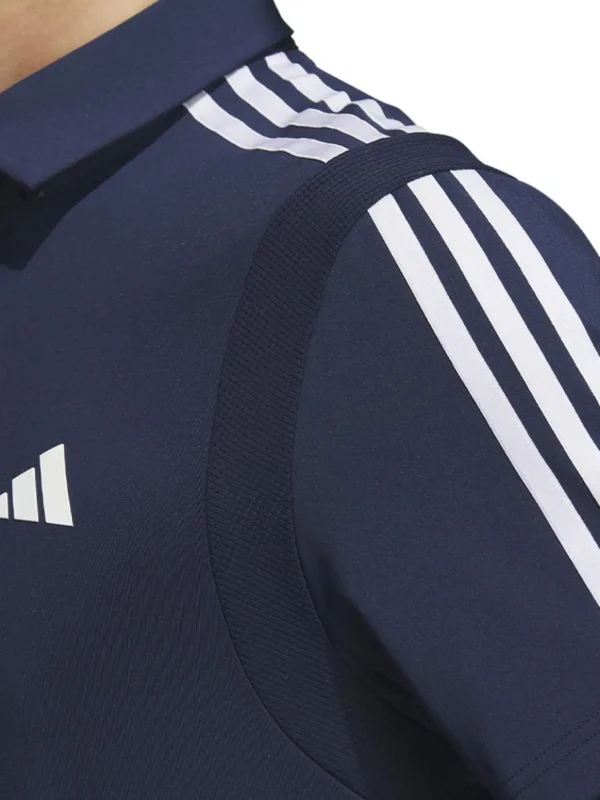 Men Adidas Shirts< Heat.Rdy 3-Stripe Short Sleeve Polo Shirt - Collegiate Navy