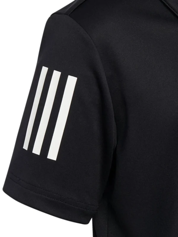 Kids Adidas Shirts< Jr Boy'S 3-Stripes Polo Shirt - Black