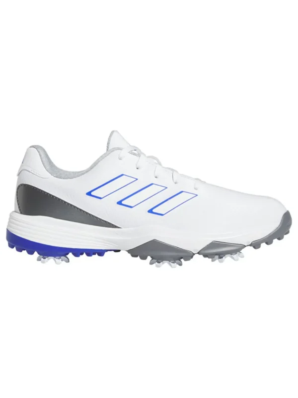 Kids Adidas Junior Golf Shoes< Junior Zg23 Shoes Golf Shoes - Ftwr White/Lucid Blue/Grey Two