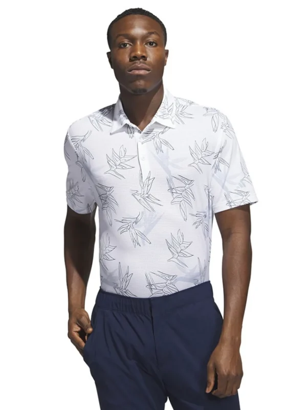 Men Adidas Shirts< Oasis Mesh Polo Shirt - White