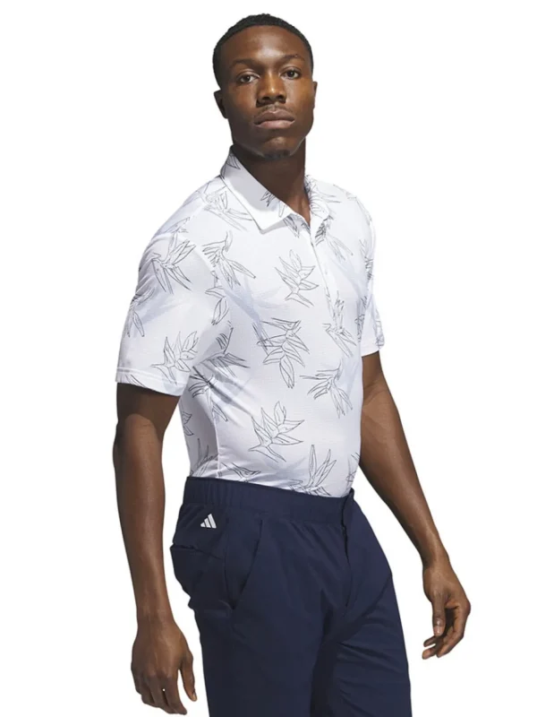 Men Adidas Shirts< Oasis Mesh Polo Shirt - White