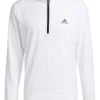 Men Adidas Jumpers< Quarter-Zip Pullover - White