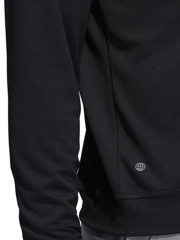 Men Adidas Jumpers< Quarter-Zip Pullover - Black/White