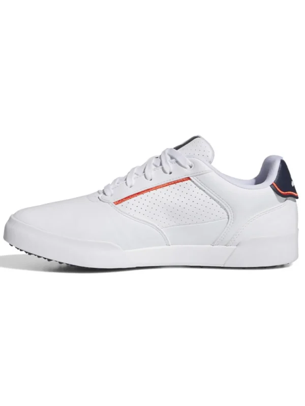 Men Adidas Mens Golf Shoes< Retrocross Spikeless Golf Shoes - Cloud White/Cloud White/Collegiate Navy