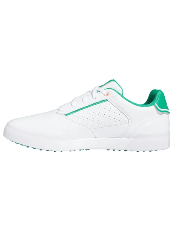 Men Adidas Mens Golf Shoes< Retrocross Spikeless Golf Shoes - Ftwr White/Court Green/Ftwr White