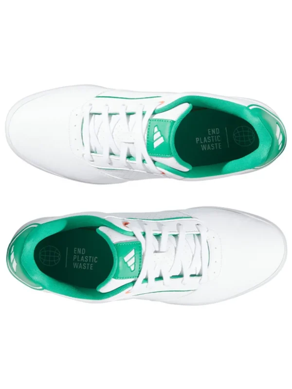 Men Adidas Mens Golf Shoes< Retrocross Spikeless Golf Shoes - Ftwr White/Court Green/Ftwr White