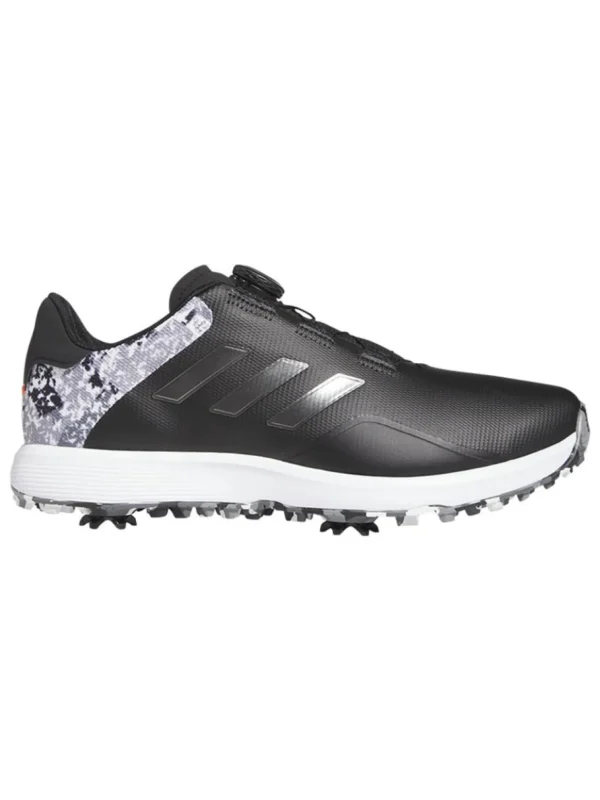 Men Adidas Mens Golf Shoes< S2G Boa Wide Shoes - Core Black/Dark Silver Met./Grey Five