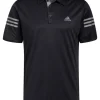 Men Adidas Shirts< 3-Stripe Polo Shirt - Black