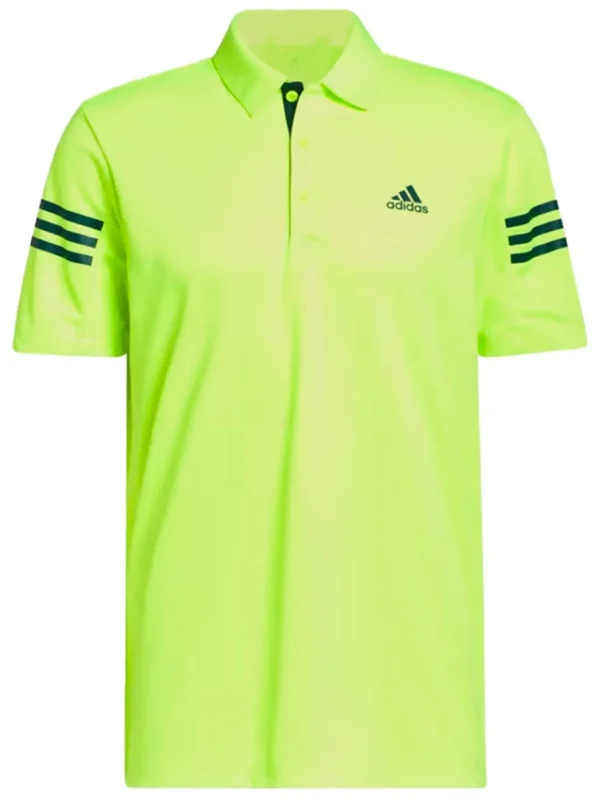 Men Adidas Shirts< 3-Stripe Polo Shirt - Lucid Lemon