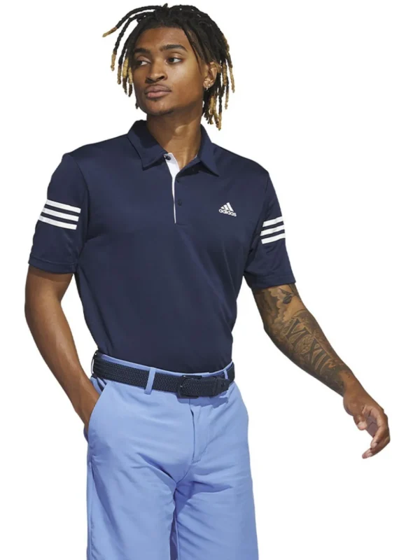 Men Adidas Shirts< 3-Stripe Polo Shirt - Collegiate Navy