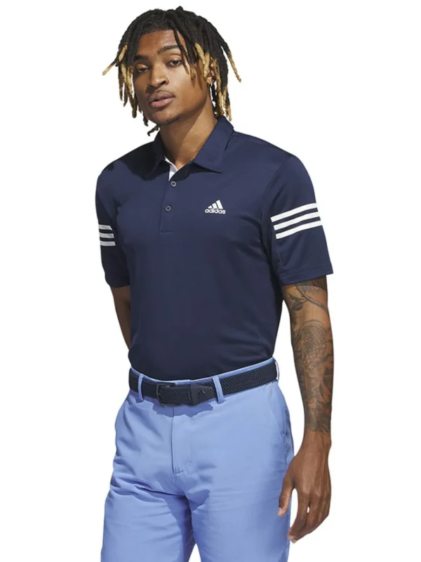 Men Adidas Shirts< 3-Stripe Polo Shirt - Collegiate Navy