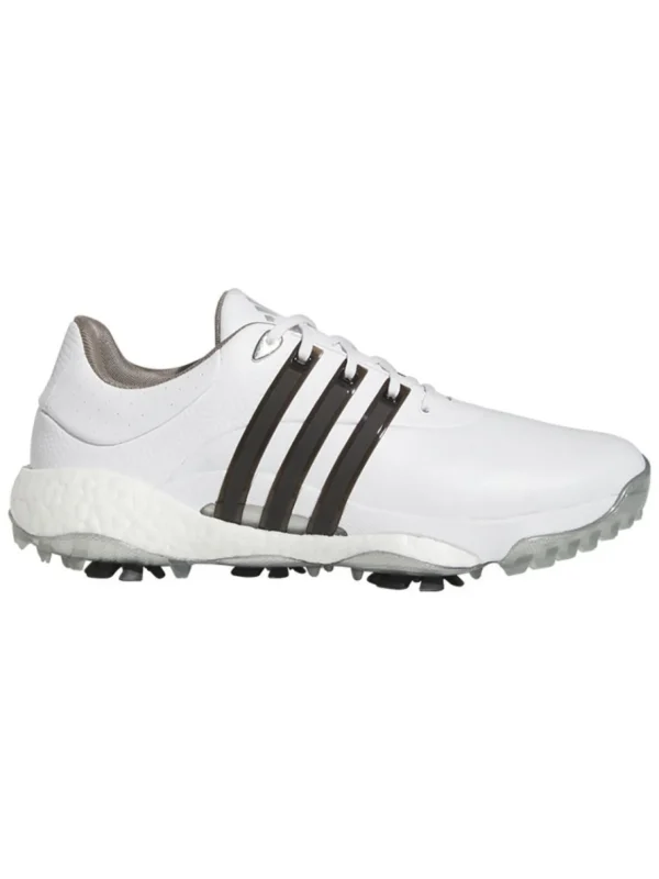 Men Adidas Mens Golf Shoes< Tour360 22 Golf Shoes - Ftwr White/Core Black/Silver Met.