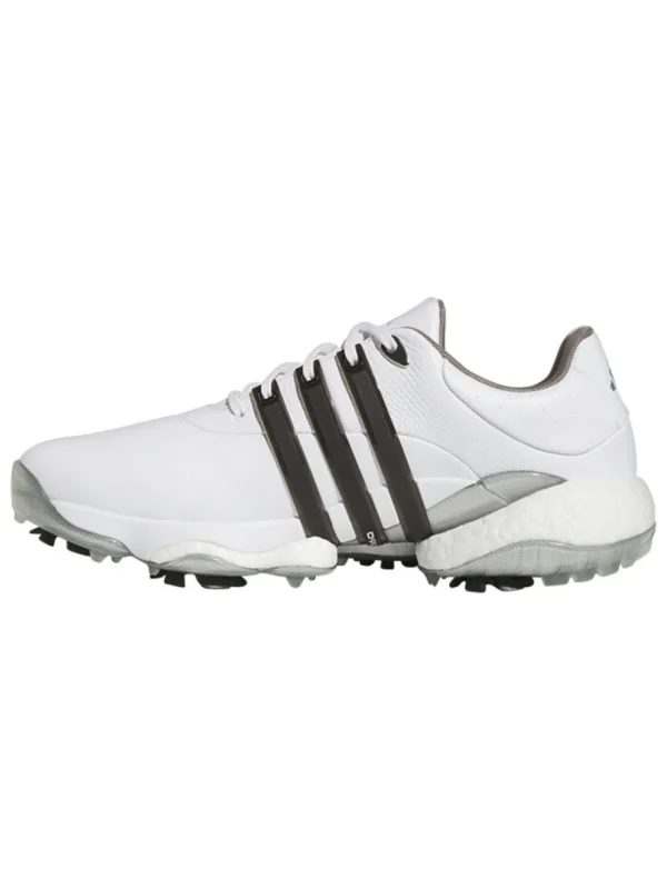 Men Adidas Mens Golf Shoes< Tour360 22 Golf Shoes - Ftwr White/Core Black/Silver Met.