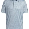 Men Adidas Shirts< Ultimate365 Allover Print Golf Polo Shirt - Wonder Blue