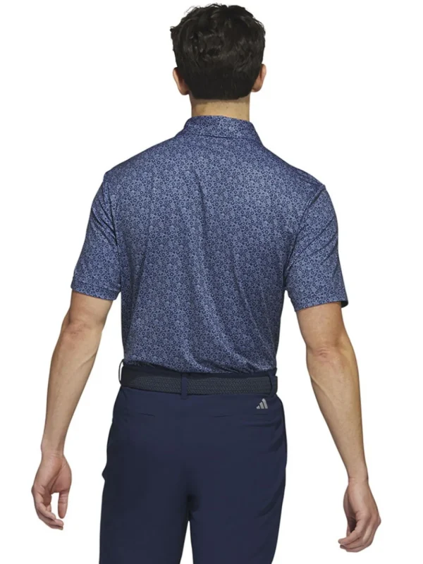 Men Adidas Shirts< Ultimate365 Allover Print Golf Polo Shirt - Collegiate Navy