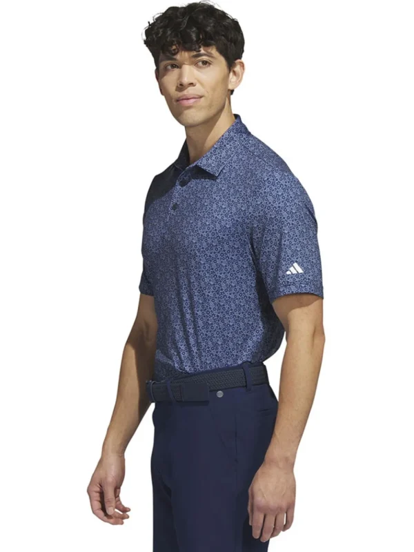 Men Adidas Shirts< Ultimate365 Allover Print Golf Polo Shirt - Collegiate Navy