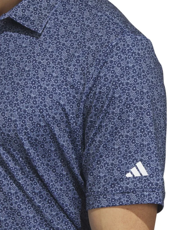 Men Adidas Shirts< Ultimate365 Allover Print Golf Polo Shirt - Collegiate Navy