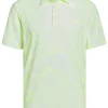 Men Adidas Shirts< Ultimate365 Print Polo Shirt - White