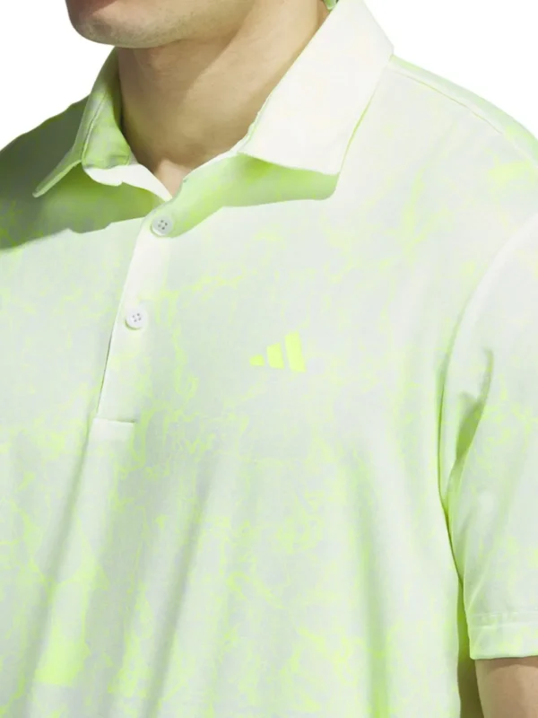 Men Adidas Shirts< Ultimate365 Print Polo Shirt - White