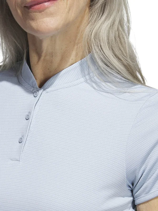 Women Adidas Shirts< Women'S Essentials Dot Polo Shirt - Wonder Blue/White