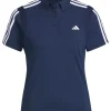 Women Adidas Shirts< Women'S Heat.Rdy 3-Stripes Short Sleeve Polo Shirt - Collegiate Navy