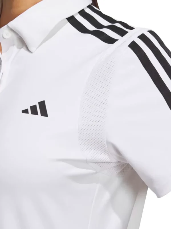 Women Adidas Shirts< Women'S Heat.Rdy 3-Stripes Short Sleeve Polo Shirt - White