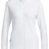 Women Adidas Jumpers< Women'S Textured Full-Zip Jacket - White