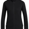 Women Adidas Jumpers< Women'S Textured Full-Zip Jacket - Black