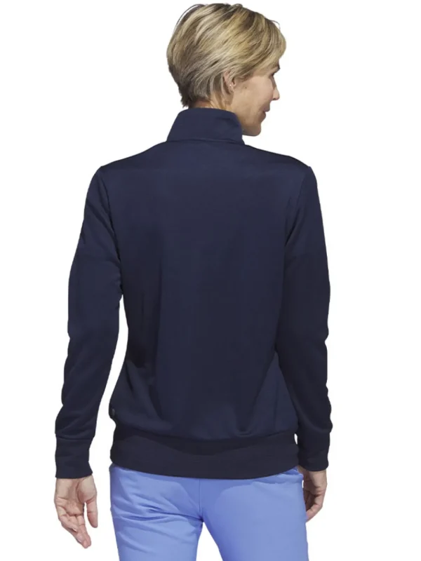 Women Adidas Jumpers< Women'S Textured Full-Zip Jacket - Collegiate Navy