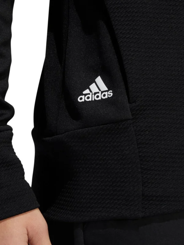 Women Adidas Jumpers< Women'S Textured Full-Zip Jacket - Black