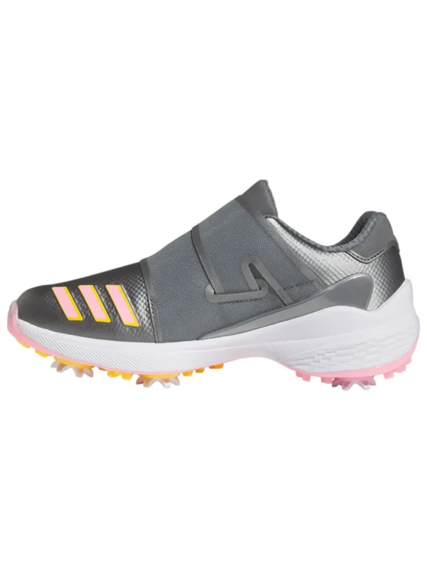 Women Adidas Womens Golf Shoes< Women'S Zg23 Boa Lightstrike Golf Shoes - Dark Silver Met/Solar/Beam Pink