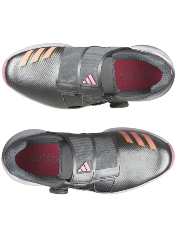 Women Adidas Womens Golf Shoes< Women'S Zg23 Boa Lightstrike Golf Shoes - Dark Silver Met/Solar/Beam Pink