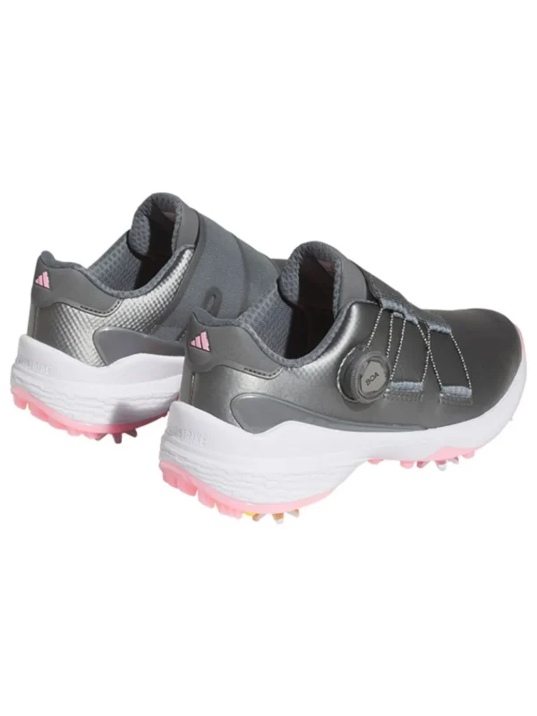 Women Adidas Womens Golf Shoes< Women'S Zg23 Boa Lightstrike Golf Shoes - Dark Silver Met/Solar/Beam Pink