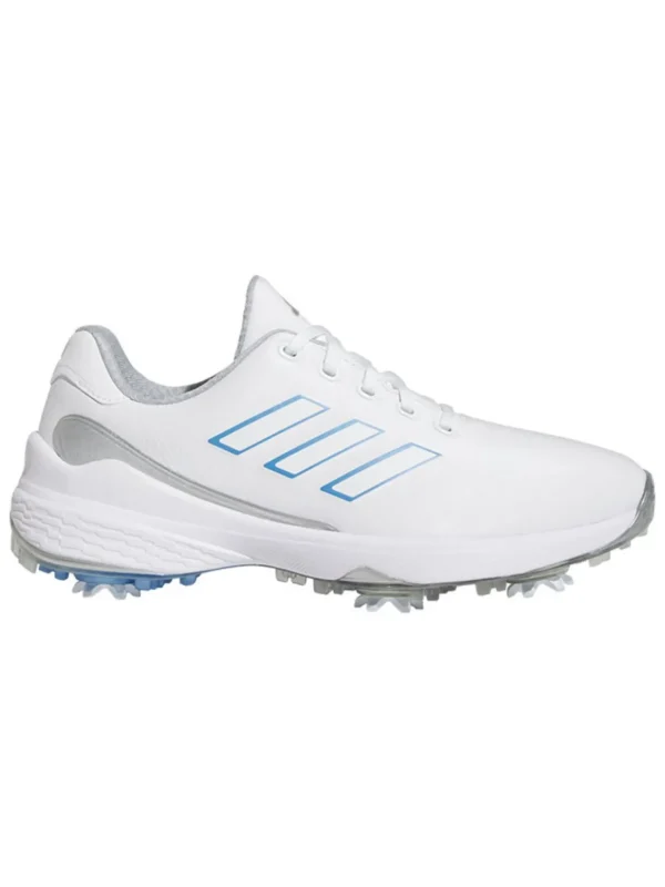 Women Adidas Womens Golf Shoes< Women'S Zg23 Lightstrike Golf Shoes - Ftwr White/Blue Fusion/Silver Met.