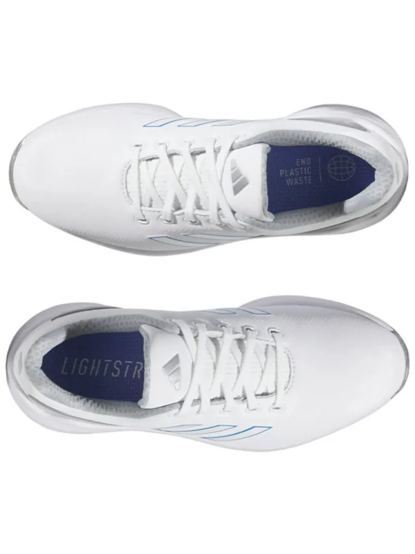 Women Adidas Womens Golf Shoes< Women'S Zg23 Lightstrike Golf Shoes - Ftwr White/Blue Fusion/Silver Met.