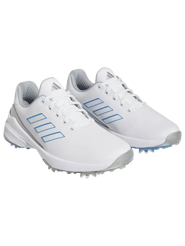 Women Adidas Womens Golf Shoes< Women'S Zg23 Lightstrike Golf Shoes - Ftwr White/Blue Fusion/Silver Met.