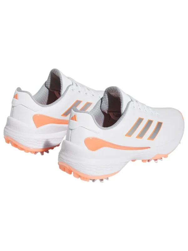 Women Adidas Womens Golf Shoes< Women'S Zg23 Lightstrike Golf Shoes - Ftwr White/Silver Met./Coral Fusion